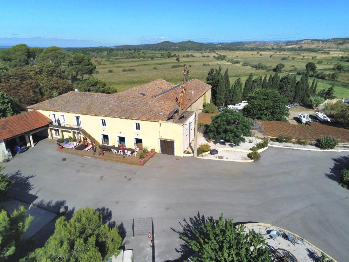 Maison 3 Chambres Avec Piscine Couverte Lespignan Bagian luar foto